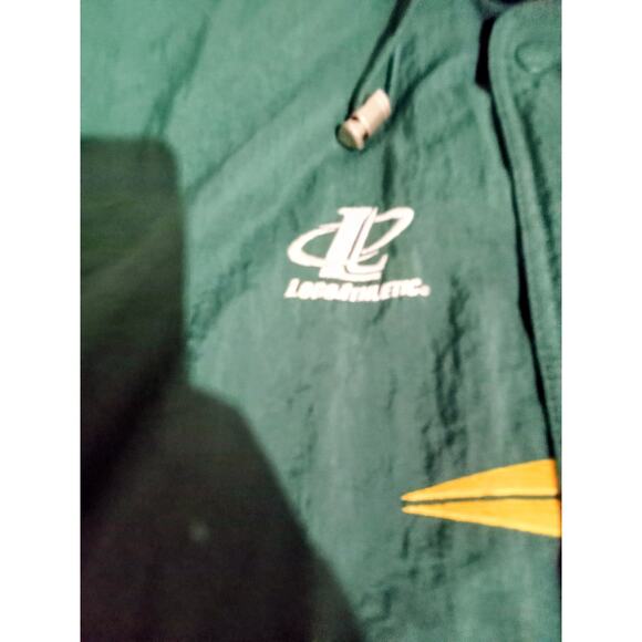Vintage 90s Pro Line Logo 7 Green Bay Packers Parka Jacket Diamond Hood Y2K - Picture 6 of 16